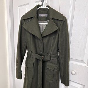 Dark Green Kenneth Cole Reaction Coat Size 4